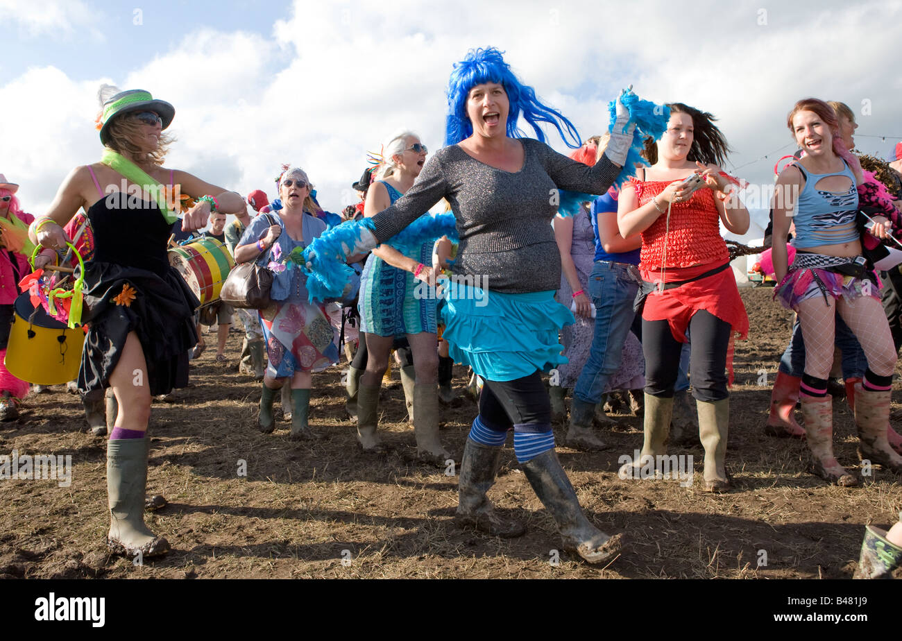 Verrückte keltischen Blue Music Festival Pembrokeshire Wales UK Stockfoto