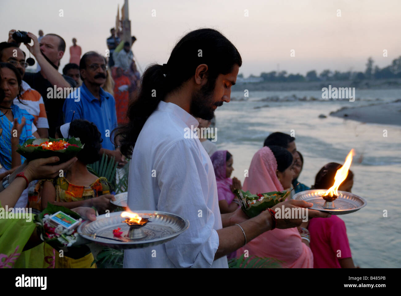 Dieser Artikel ist über Hinduismus-Puja oder pooja Stockfoto