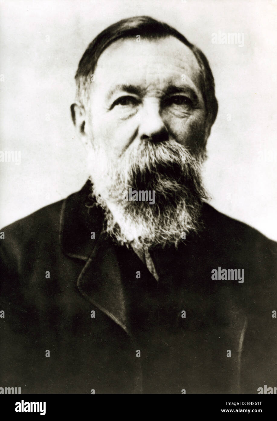 Engels, Friedrich, 28.11.188 - 5.8.1895, deutscher Politiker und Autor/Autor, Porträt, ca. um das Jahr 1895, Stockfoto