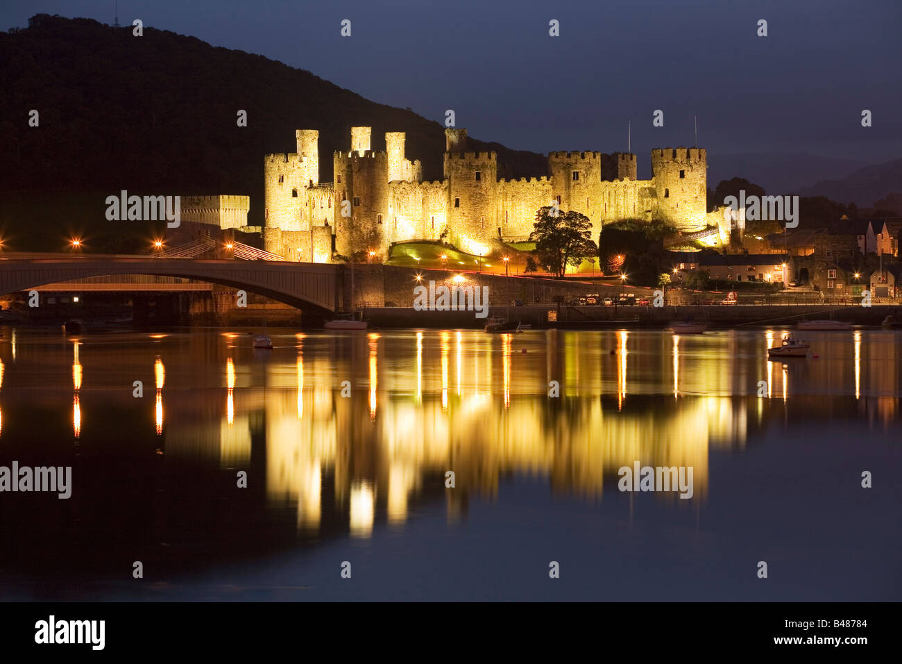 Conwy Castle Stockfoto