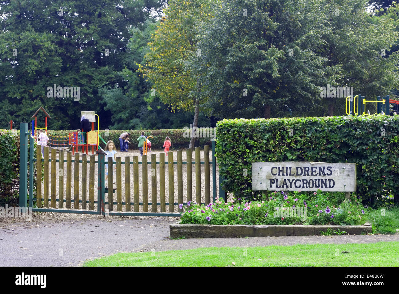 Kinderspielplatz in Bushy Park, Dublin Stockfoto