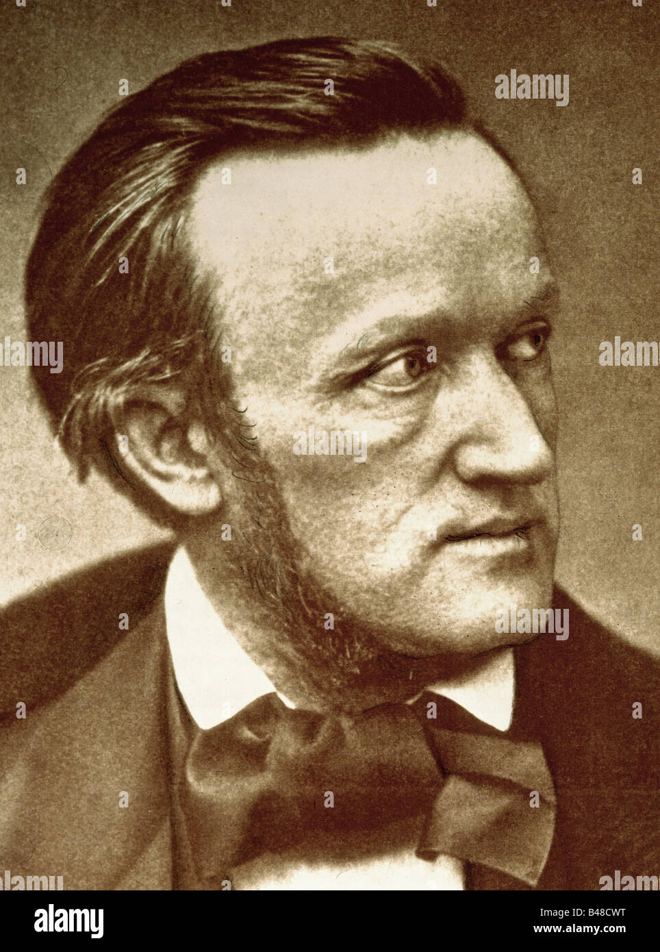 Wagner, Richard, 22.5.188 - 13.2.1883, deutscher Komponist, Porträt, ca. 1860, Paris, Privatsammlung, Stockfoto