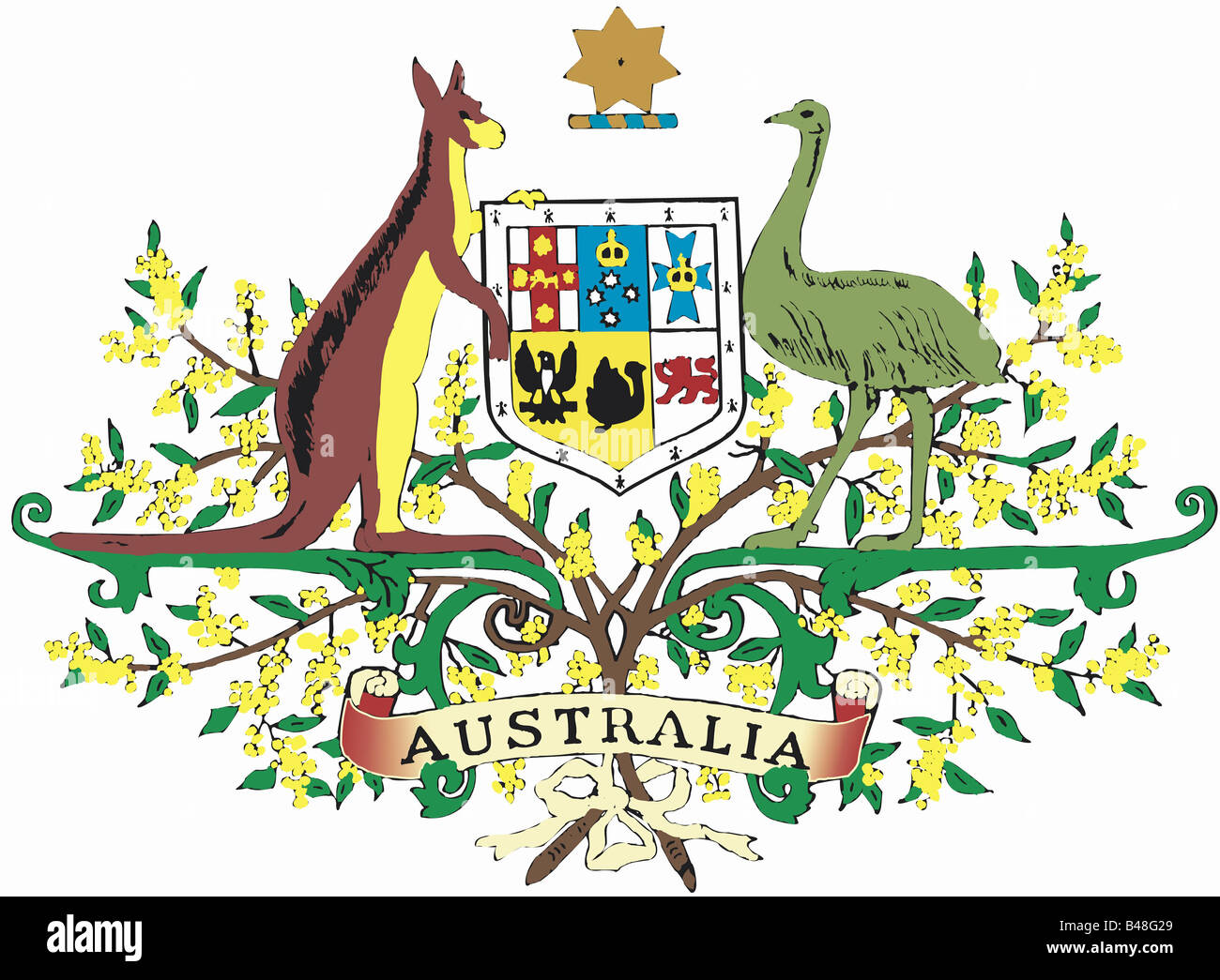 Heraldik, Wappen, Australien, Additional-Rights - Clearance-Info - Not-Available Stockfoto