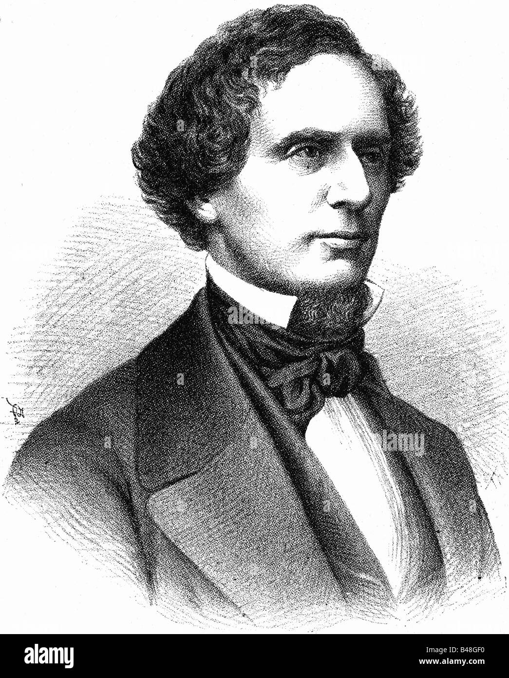 Davis, Jefferson, 3.6.1808 - 9.12.1889, US-amerikanischer Politiker, Präsident der Vereinigten Staaten von Amerika, 18.2.1861 - 10.5.1865, Porträt, Gravur, 19. Jahrhundert, Stockfoto