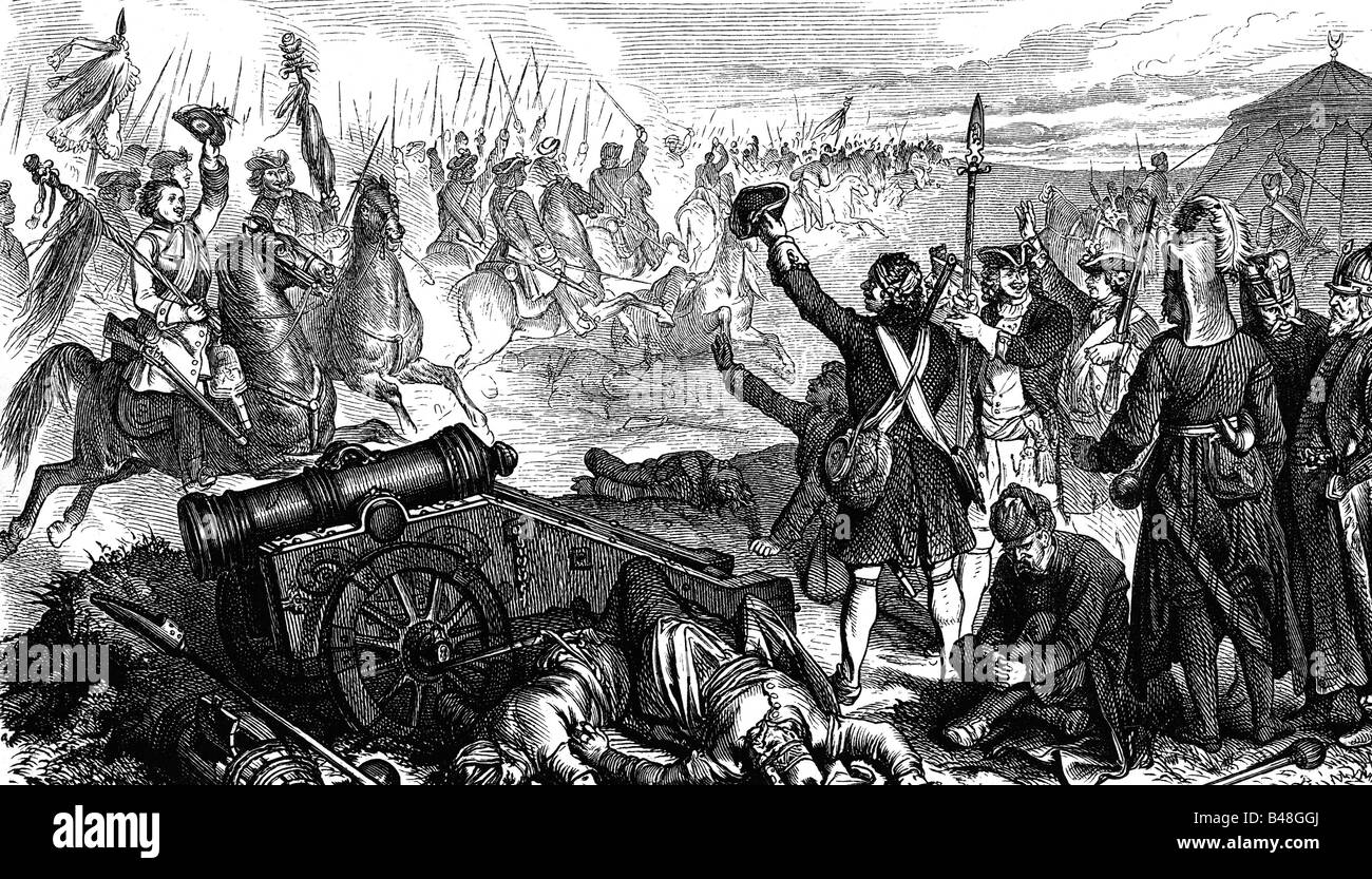 Ereignisse, Großer türkischer Krieg 1683 - 1699, Schlacht von Senta, 11.9.1697, Soldaten aus Brandenburg, Gravur, 19. Jahrhundert, Türkenkriege, Osmanisches Reich, Türken, Emperialtruppen, Österreich, Serbien, Balkan, Kavallerie, 17. Jahrhundert, historisch, historisch, Menschen, Stockfoto