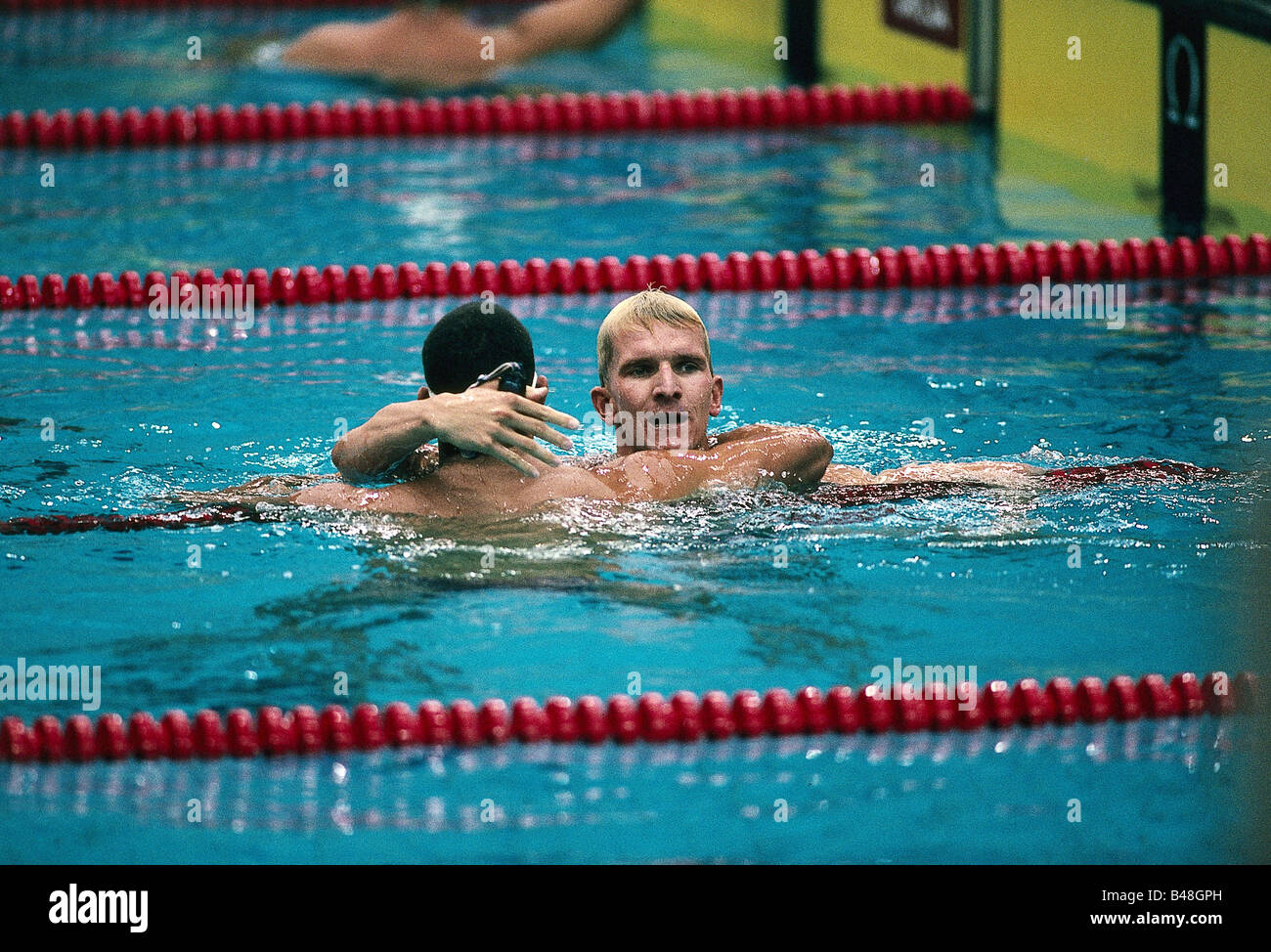Groß, Michael, * 17.6.1964, deutsche Leichtathletin, Schwimmen, Olympische Spiele, Seoul, 1988, Stockfoto