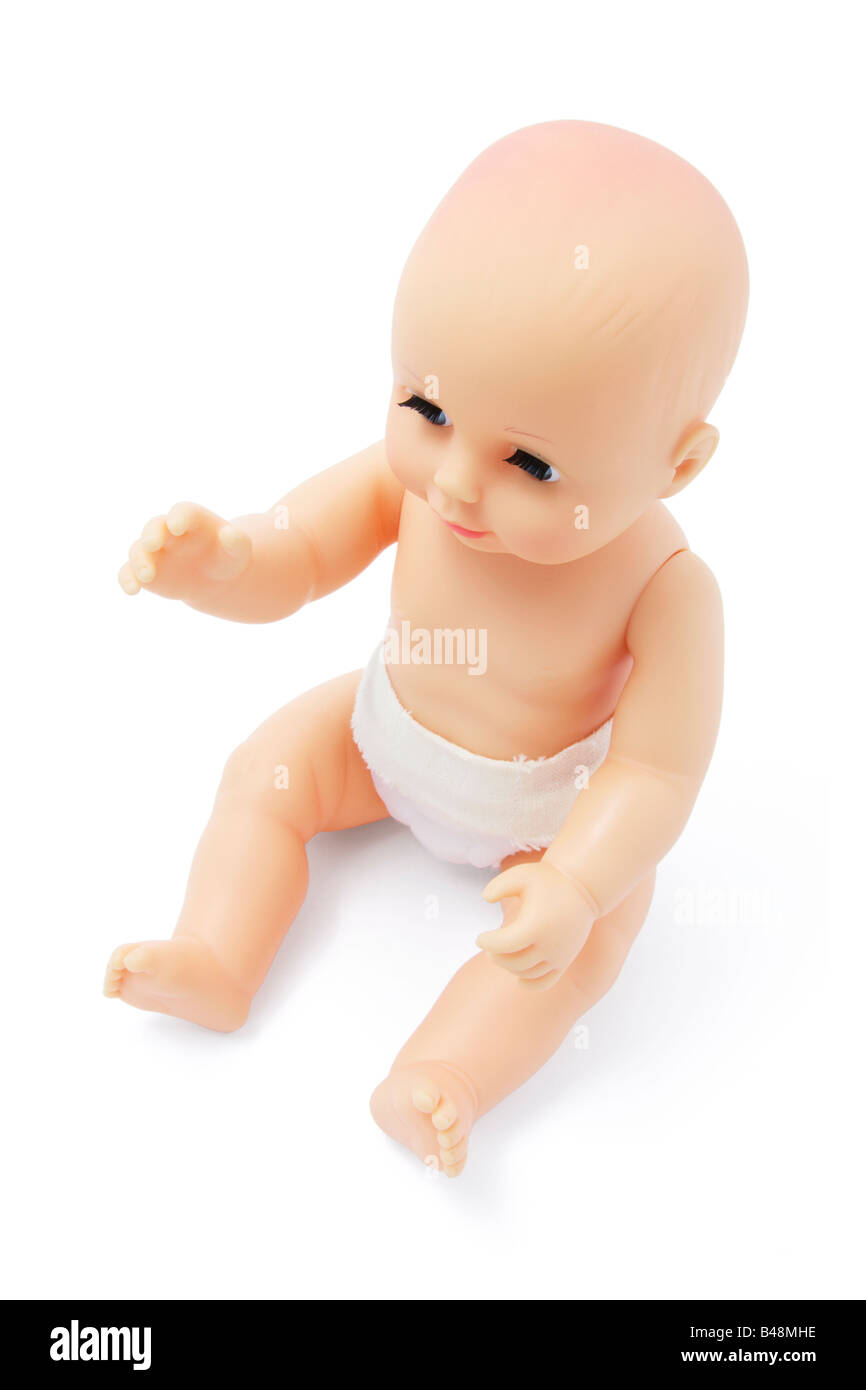 Kunststoff Babydoll Stockfoto