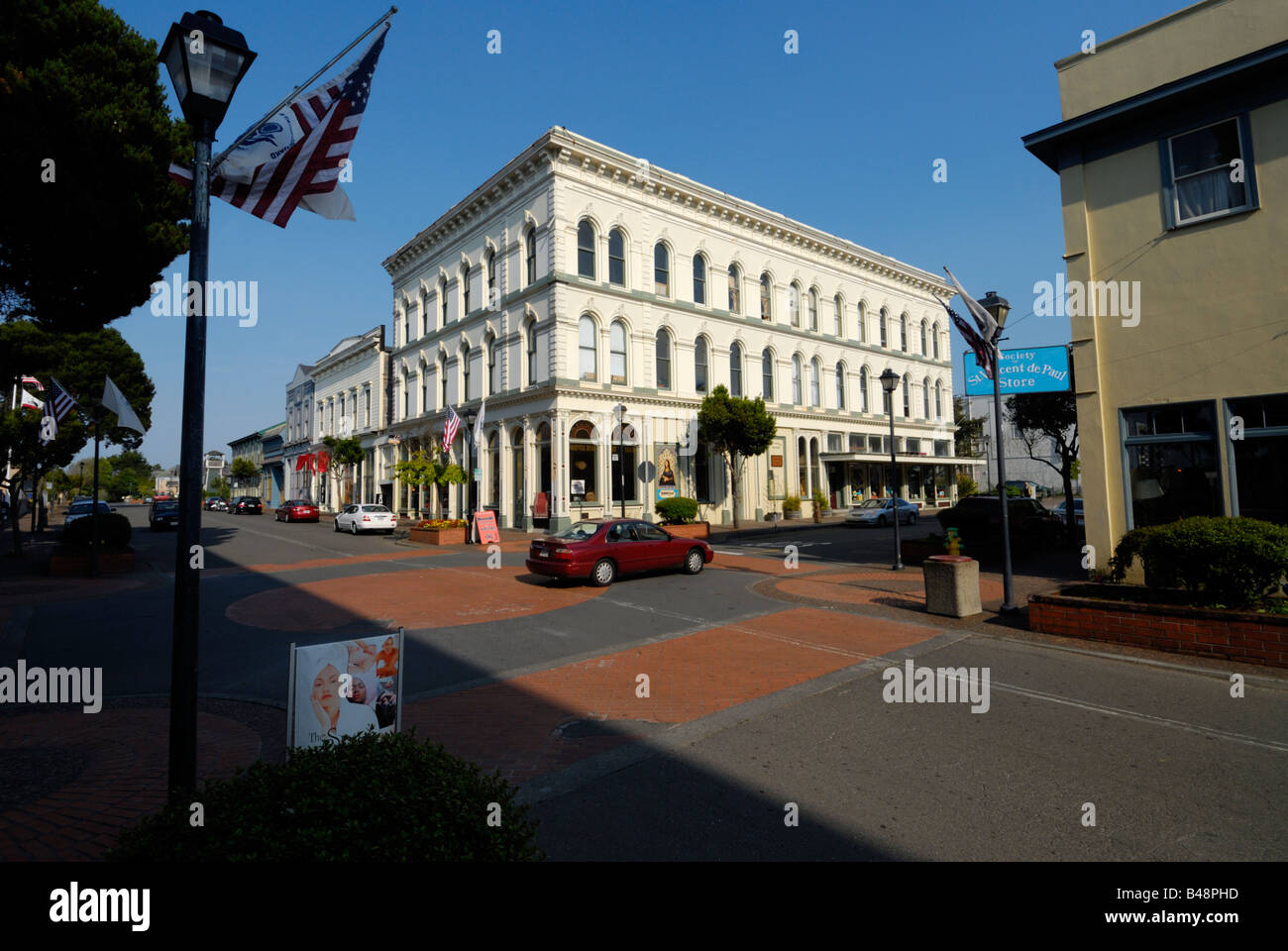Die Innenstadt von Eureka, Humboldt County, Kalifornien, USA Stockfoto