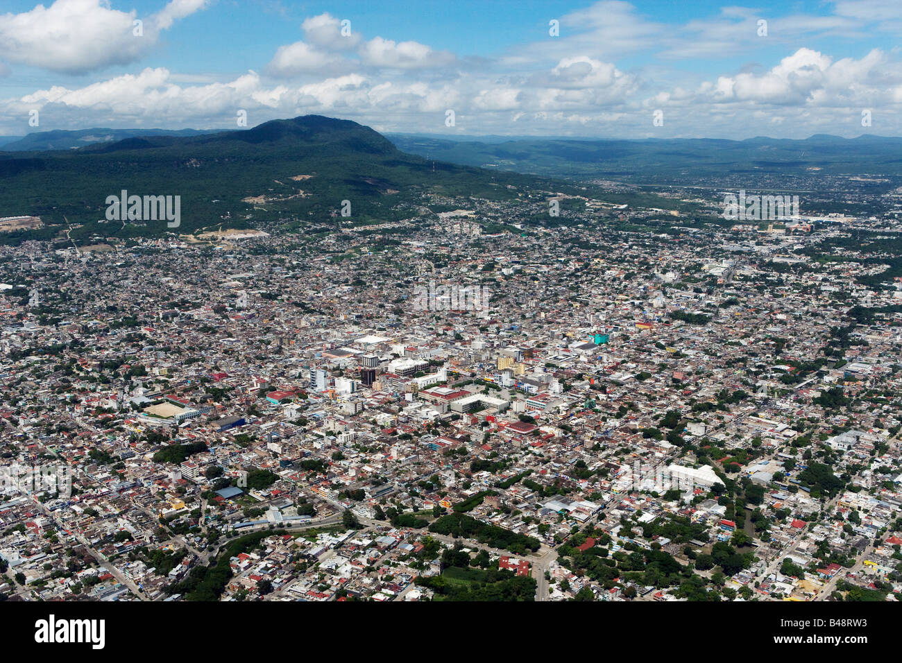 Antenne über Tuxtla Gutiérrez, Chiapas, Mexiko Stockfoto