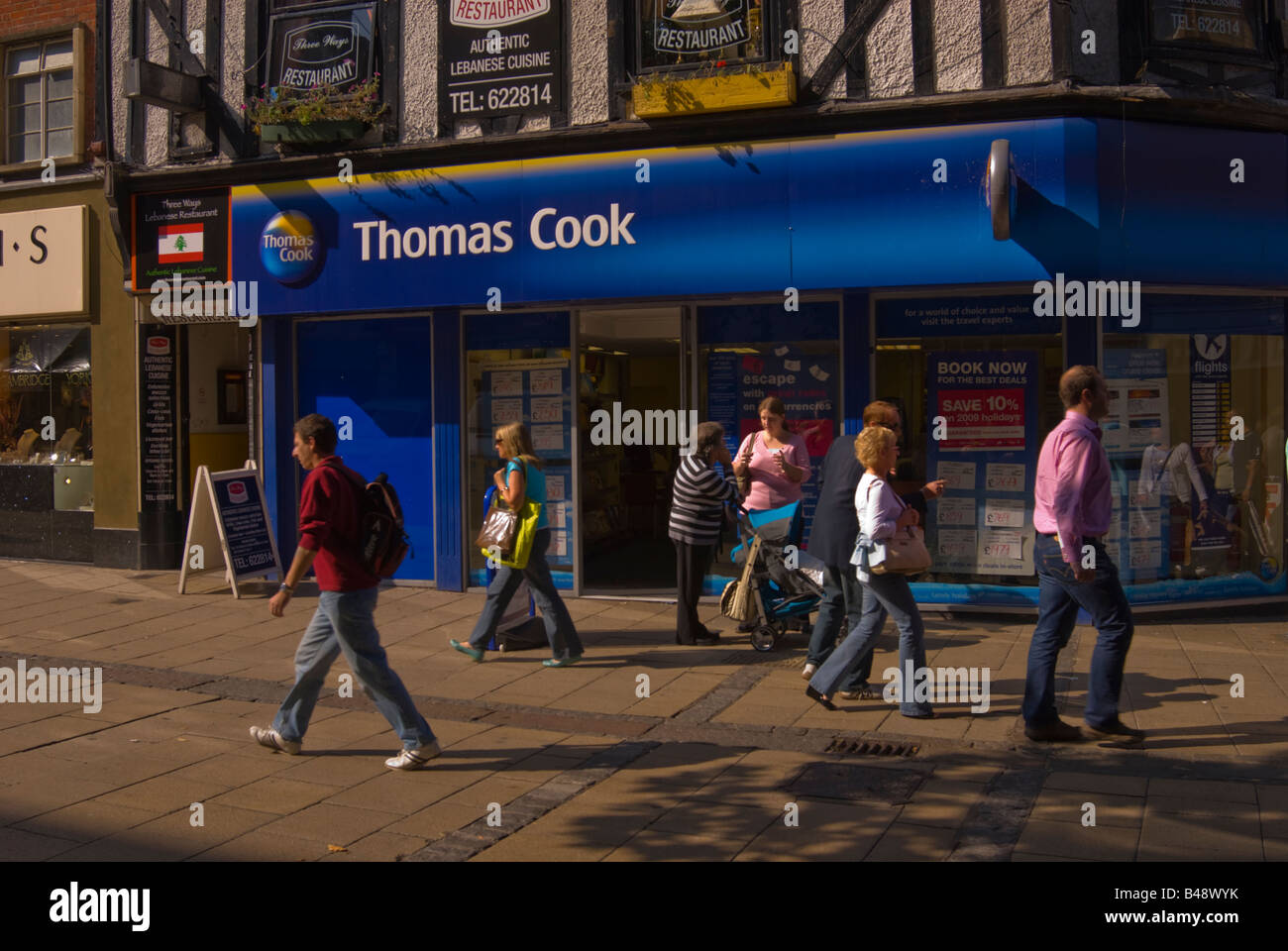 Thomas Cook in Norwich, Norfolk, Großbritannien (Reisebüro) Stockfoto