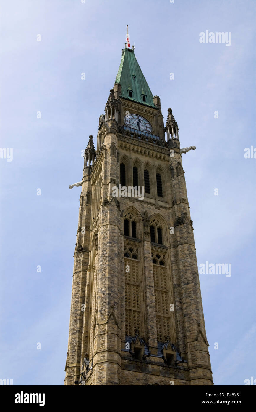 Peace Tower, Parlamentsgebäude, Ottawa, Ontario, Kanada Stockfoto