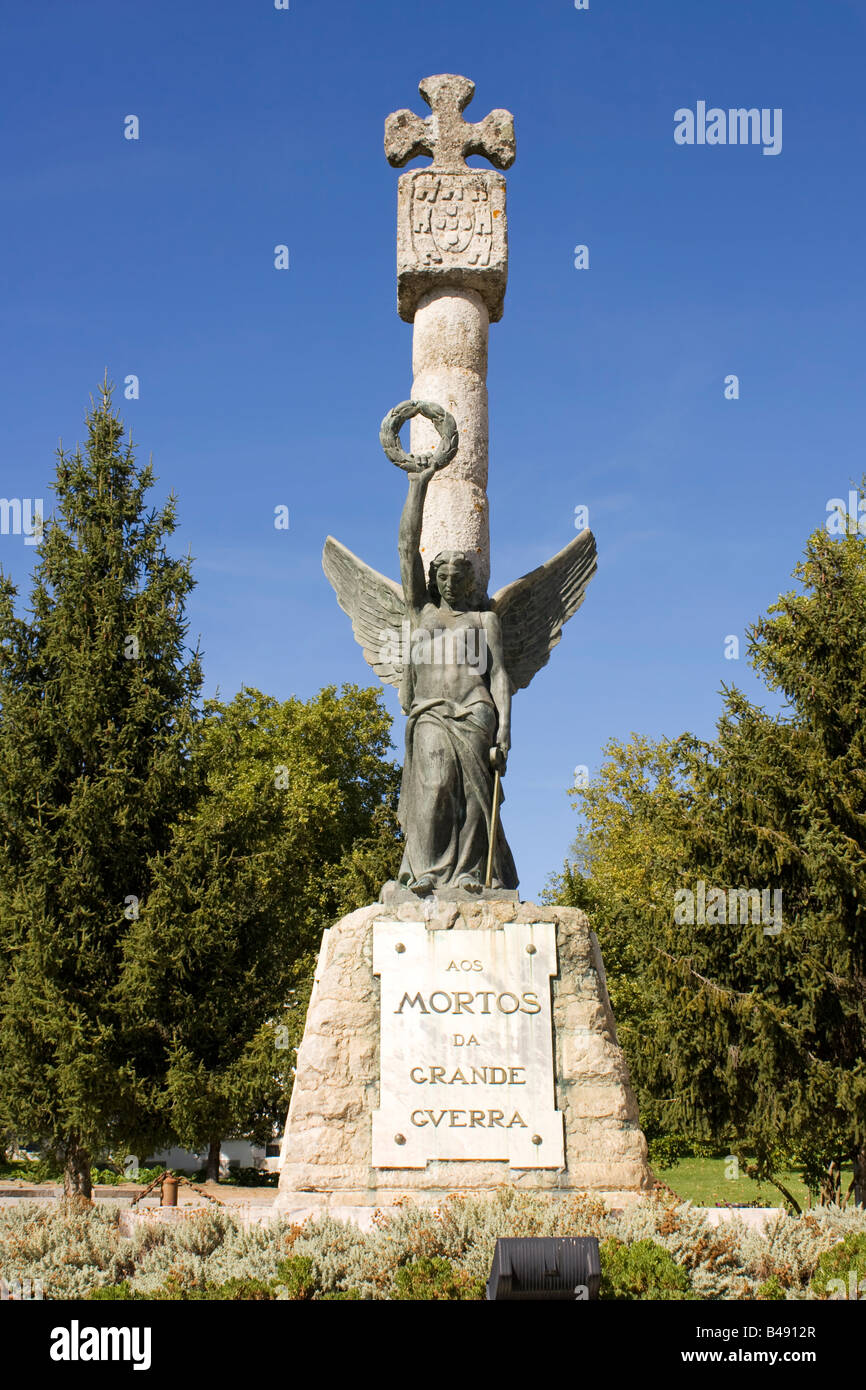 Denkmal für die Opfer des ersten Weltkriegs (der große Krieg) in Portalegre Stadt, Portugal. Stockfoto