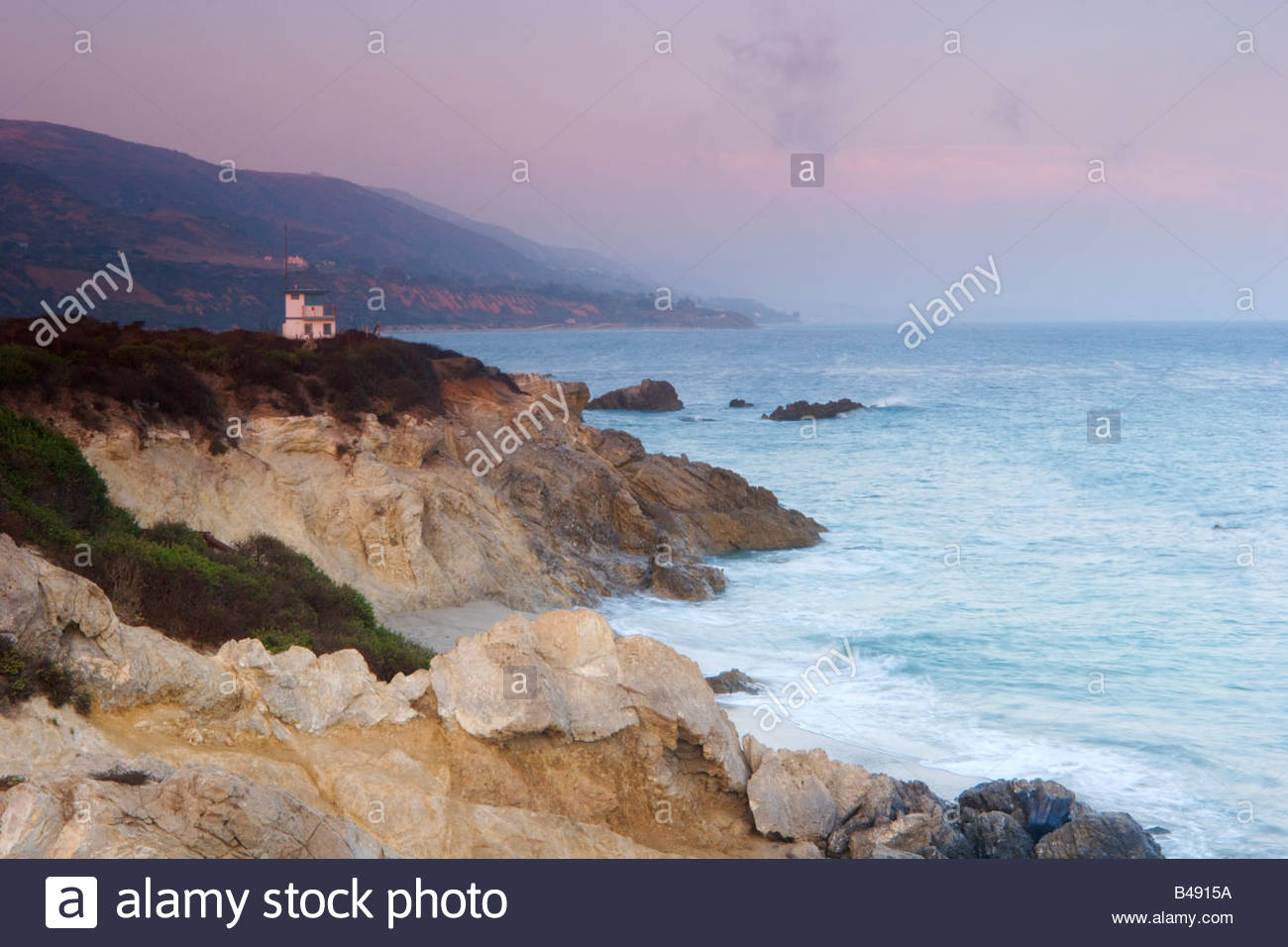 Leo Carrillo State Beach Küste Malibu Kalifornien Stockfotografie Alamy