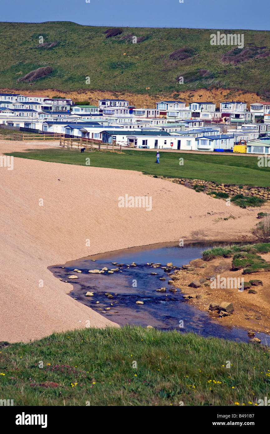 Statische Caravan Park in der Nähe von Burton Bradstock West Dorset England Great Britain UK 2008 Stockfoto