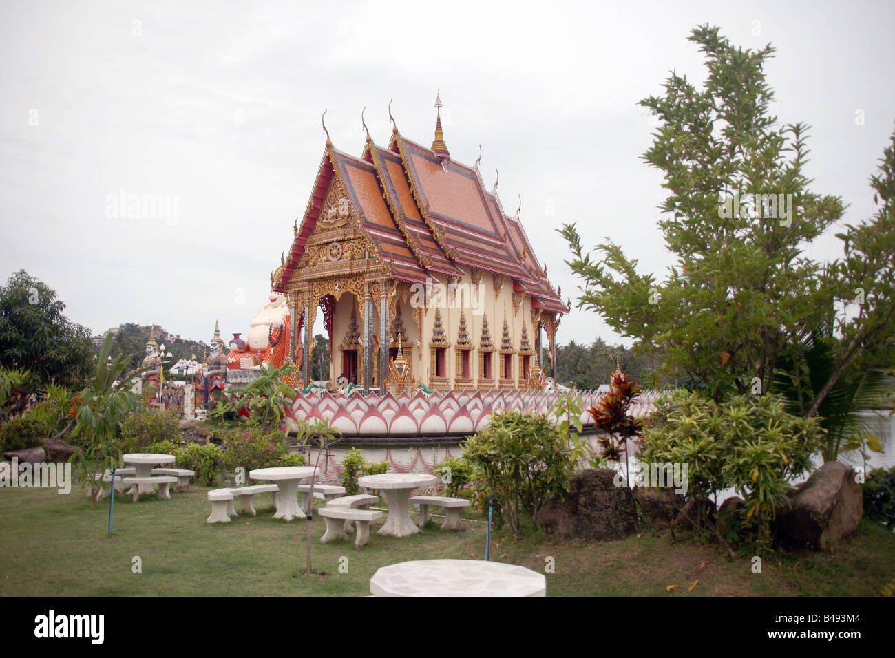 Wat Pai Laem Tempel in Samui Insel thailand Stockfoto