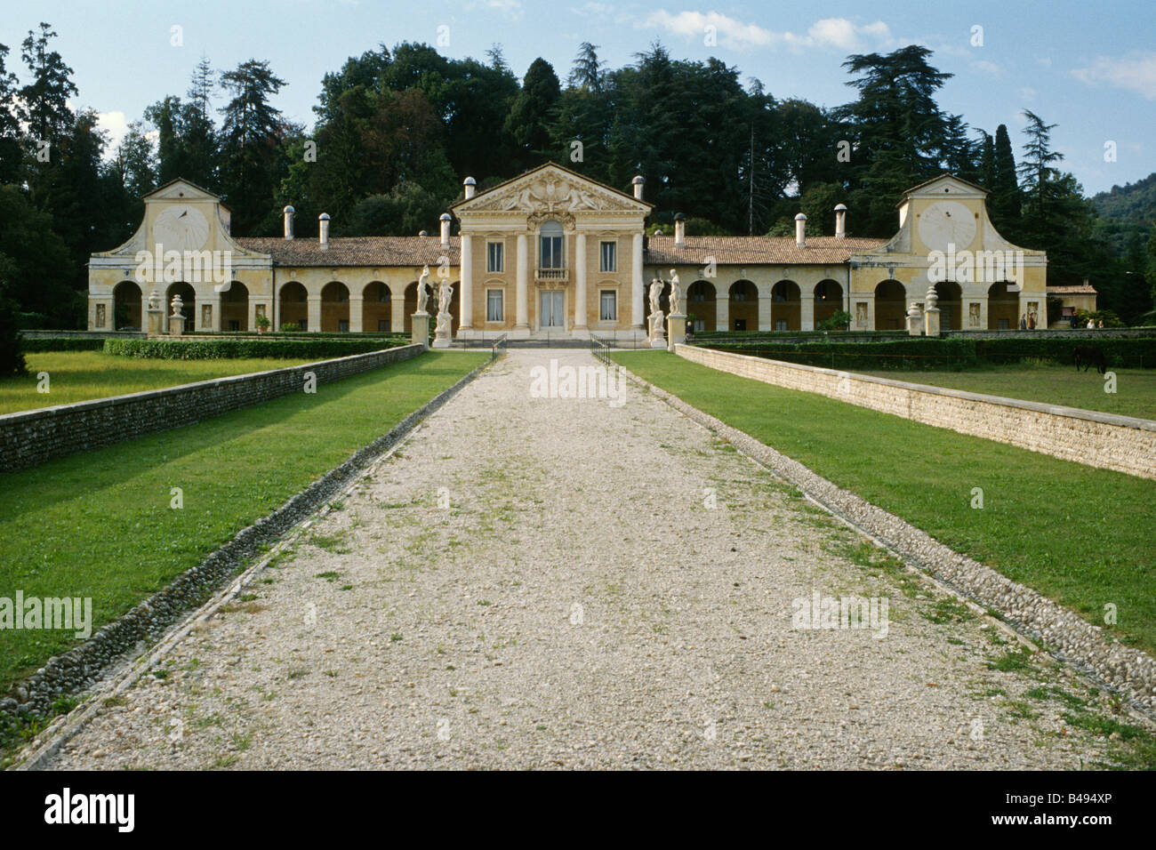 Maser Treviso Provinz Italien Villa Barbaro ein Maser vom Architekten Andrea Palladio Stockfoto