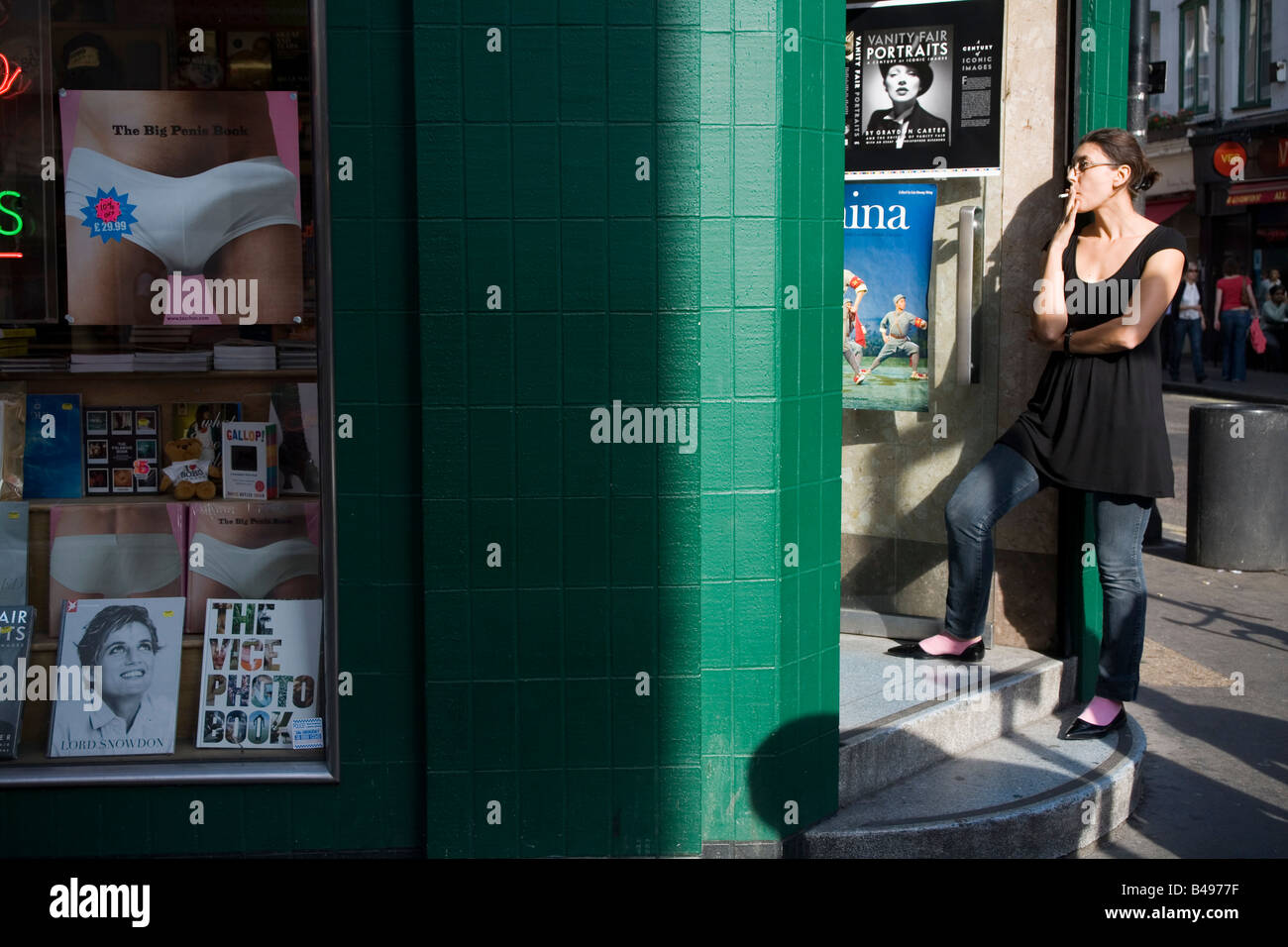 Soho-Buchhandlung-London-UK Stockfoto