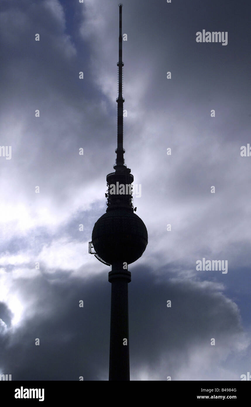 Fernsehturm am Alexanderplatz, Berlin, Deutschland Stockfoto
