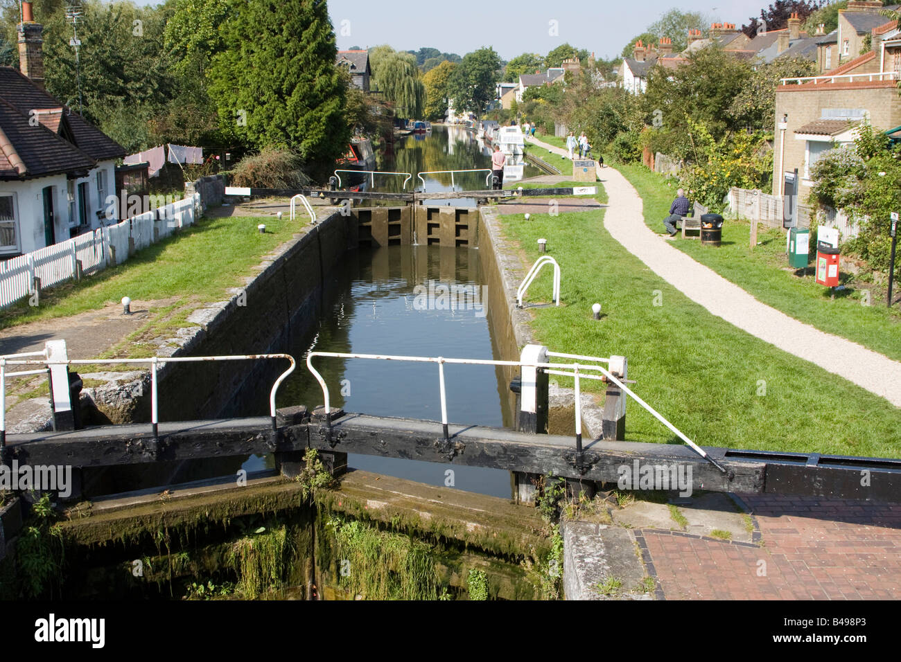 Grand Union Canal Berkhamsted Hertfordshire, England, Vereinigtes Königreich. Stockfoto