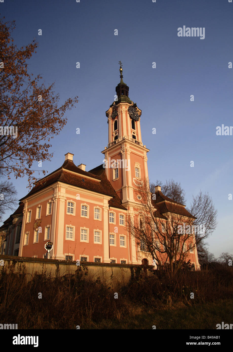 Barocke Klosterkirche Birnau Stockfoto