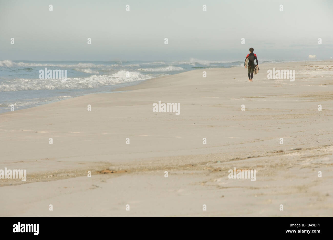 Nach einem Tag am Strand Stockfoto