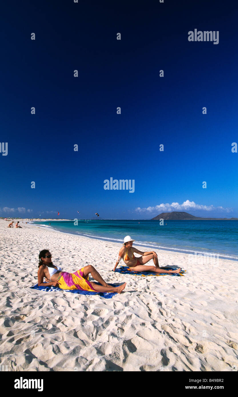 Playas de Corralejo Fuerteventura Kanaren Spanien Stockfoto