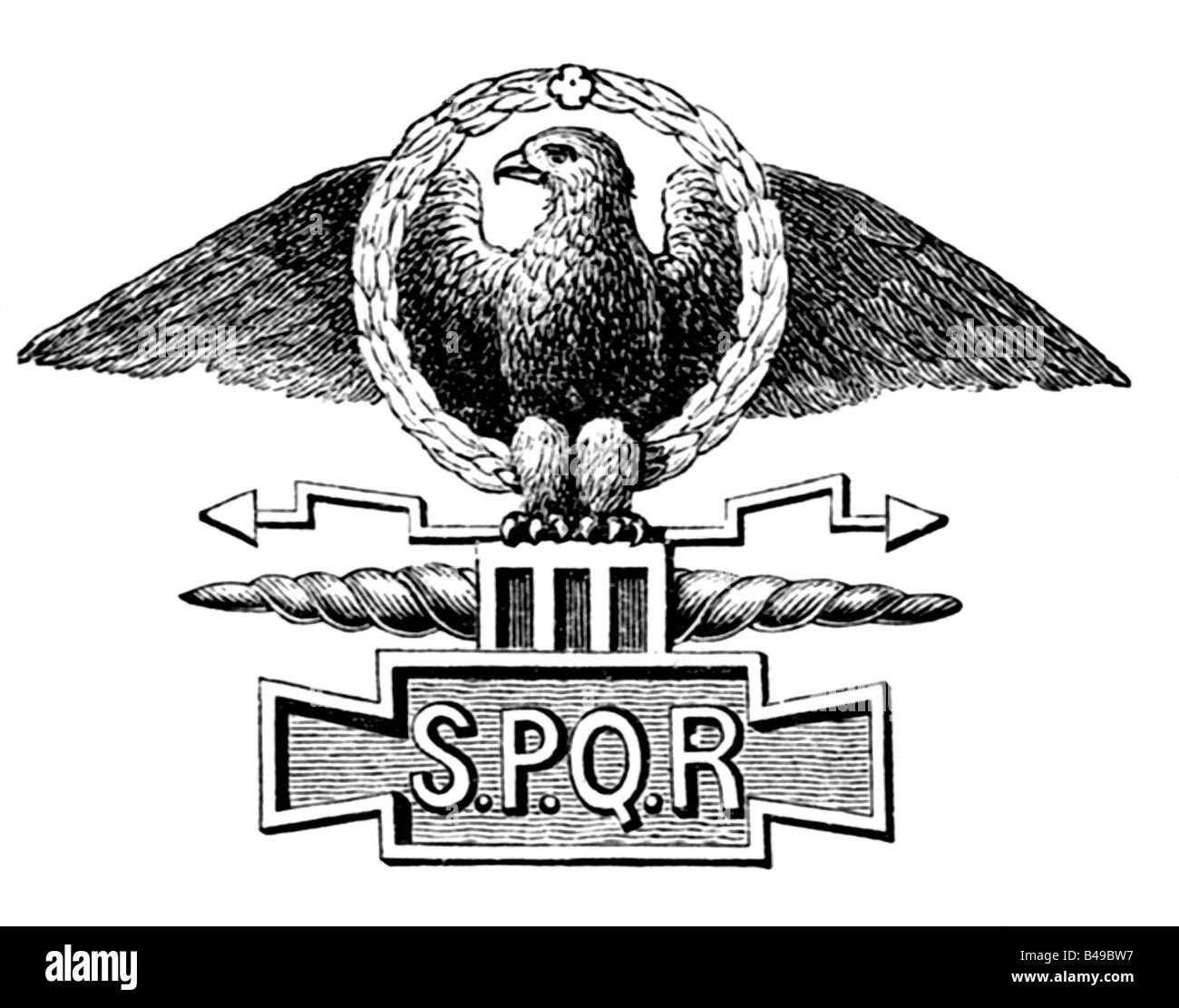 Römischen Adler Stockfoto