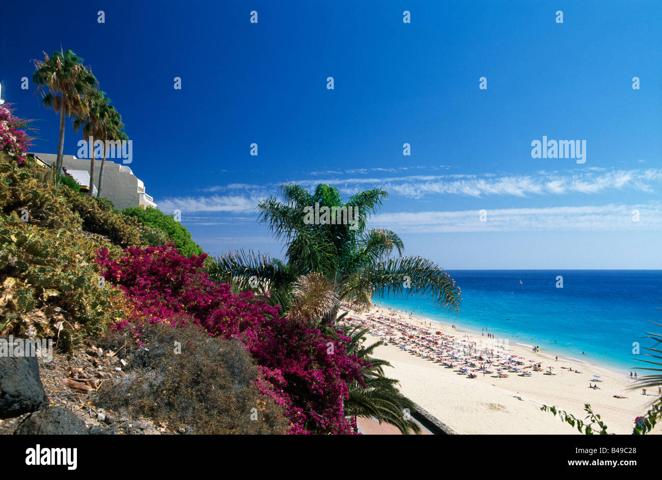 Strand von Morro Jable Jandia Fuerteventura Kanaren Spanien Stockfoto