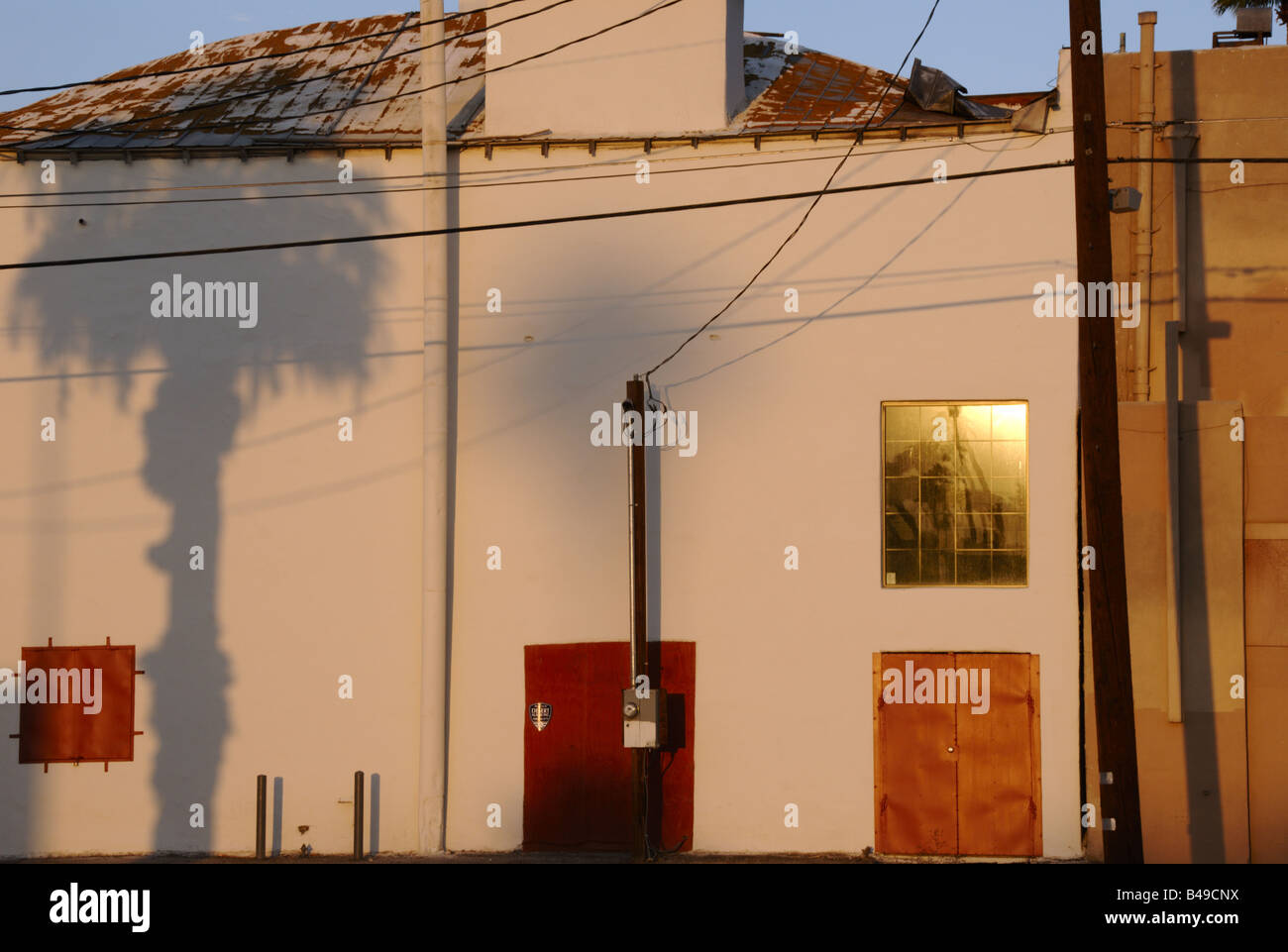 Industrial Building Indio California USA Stockfoto