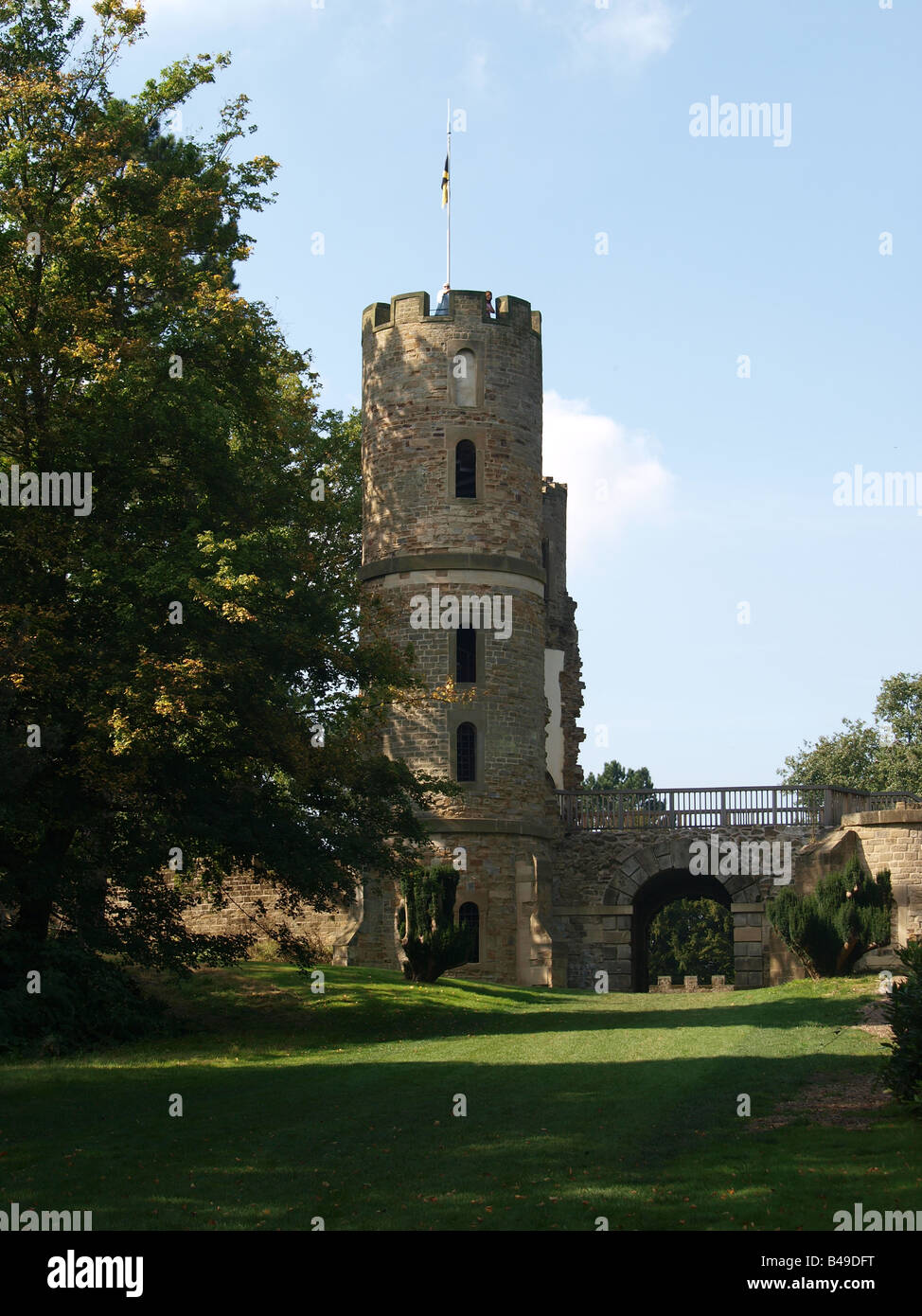 Wentworth Castle Turm Barnsley Stockfoto