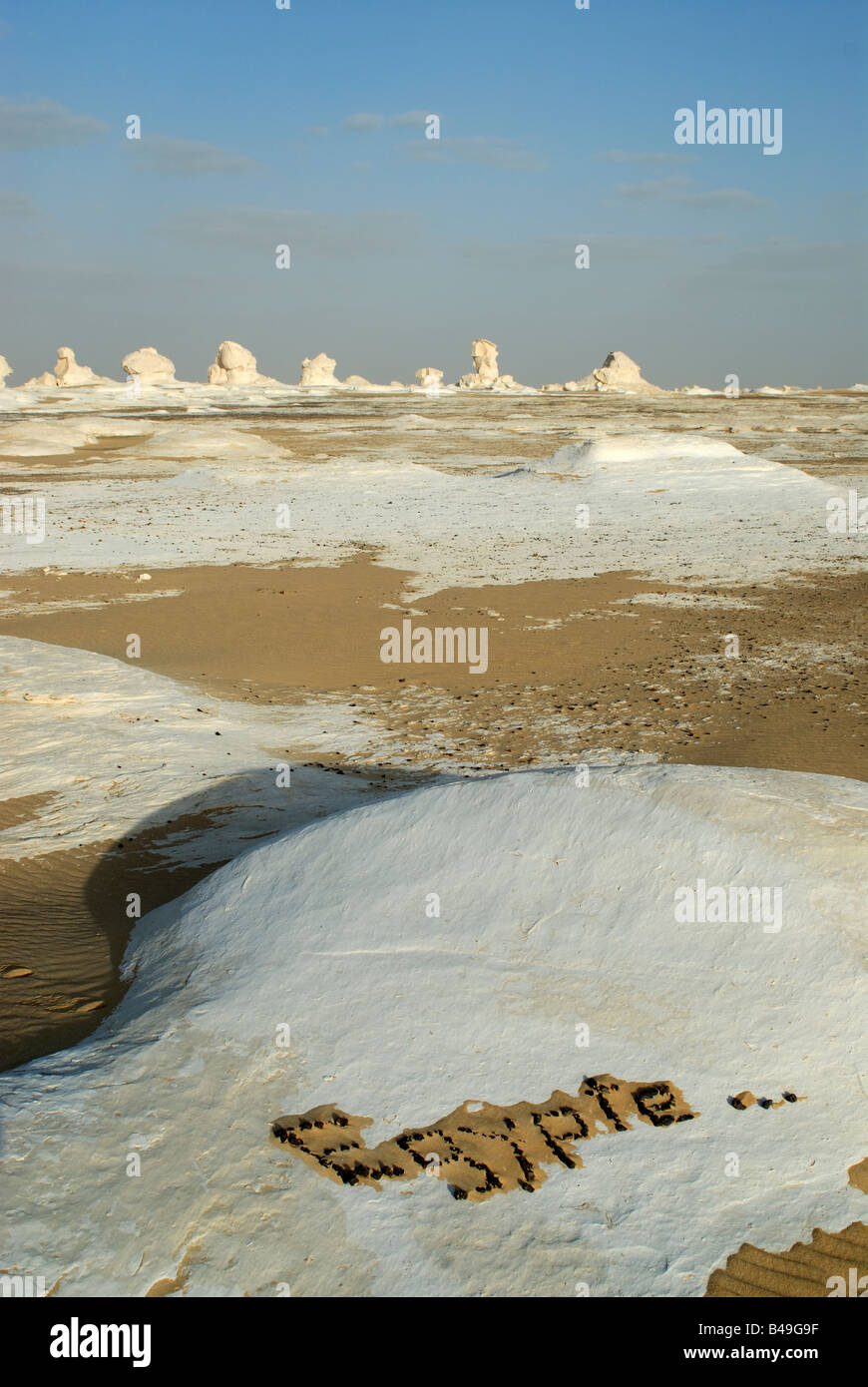 Ägypten-lybischen Sand Destert Felsformationen Stockfoto
