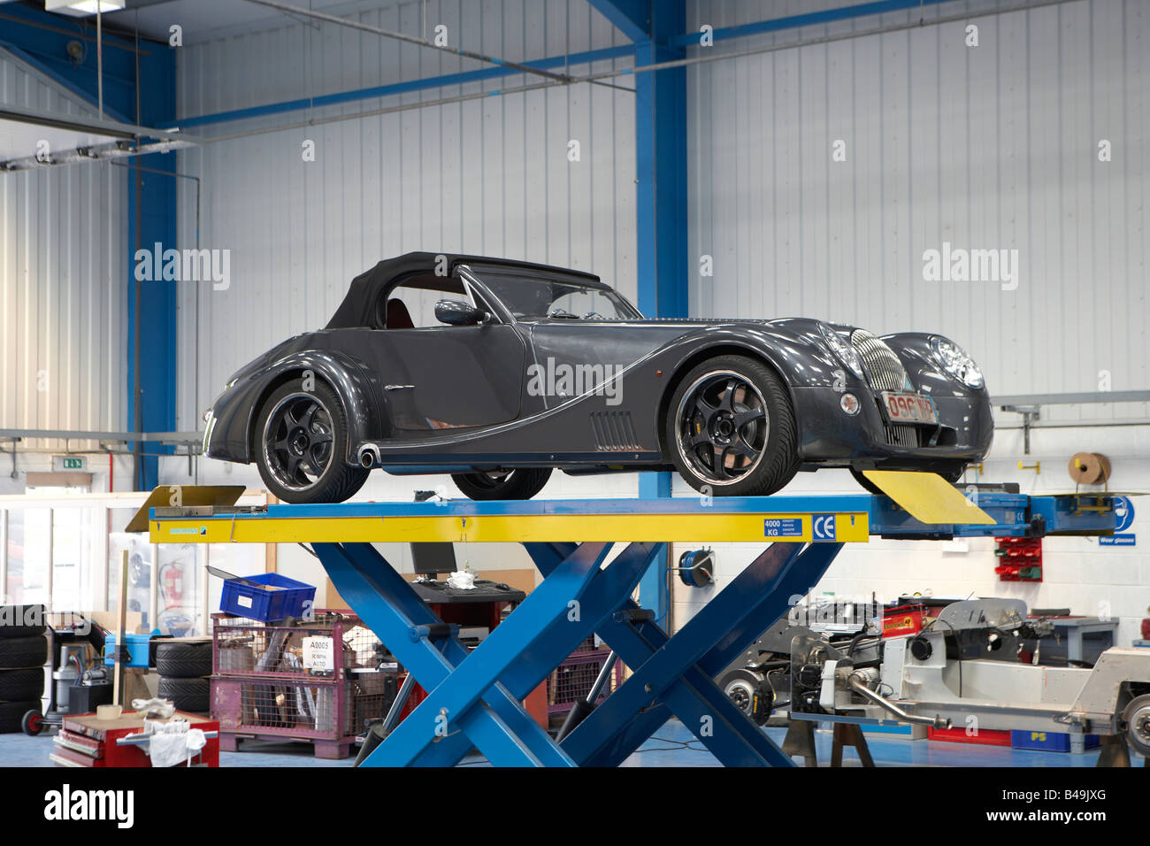 Morgan Autos Fabrik Stockfoto