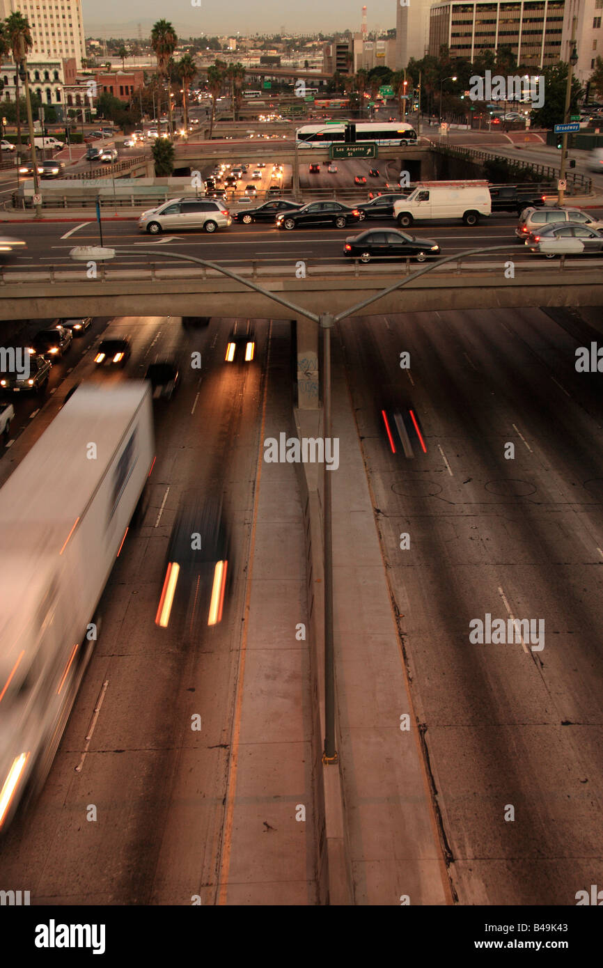 LA-Autobahn-Verkehr-5 Stockfoto