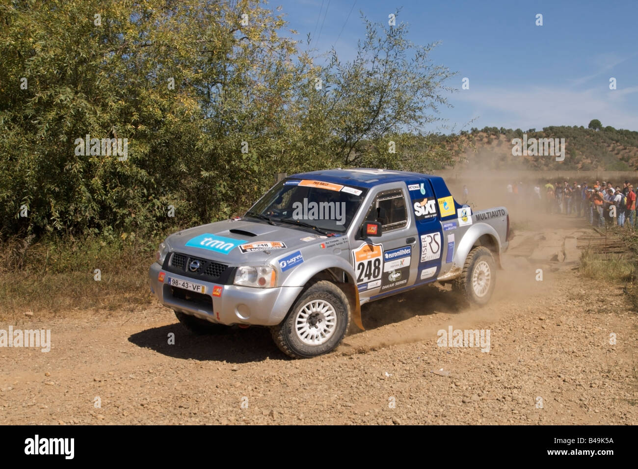 Pax-Rallye-Lisboa Portimão - Dakar Series - Auto 248 - im Sport-Team - Rui Trindade und Joaquim Serrão Stockfoto
