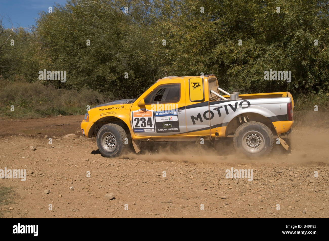 Pax-Rallye-Lisboa Portimão - Dakar Series - Auto 234 - trancigen-Team - Alexandra Gameiro und Isabel Robalo Stockfoto