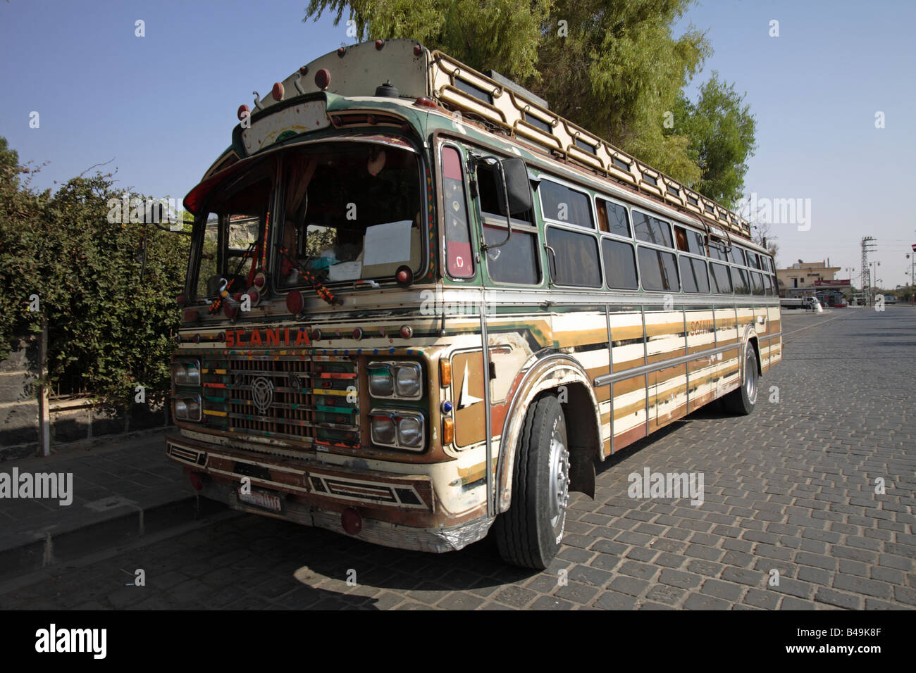 Herkömmlichen syrischen Bus, Syrien Stockfoto