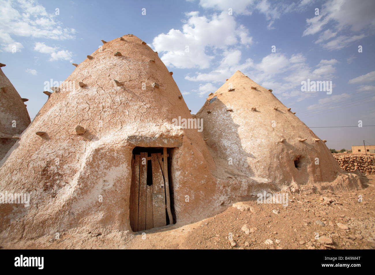 Traditionelle Bienenstock Häuser in Sarouj Dorf, Hama, Syrien Stockfoto