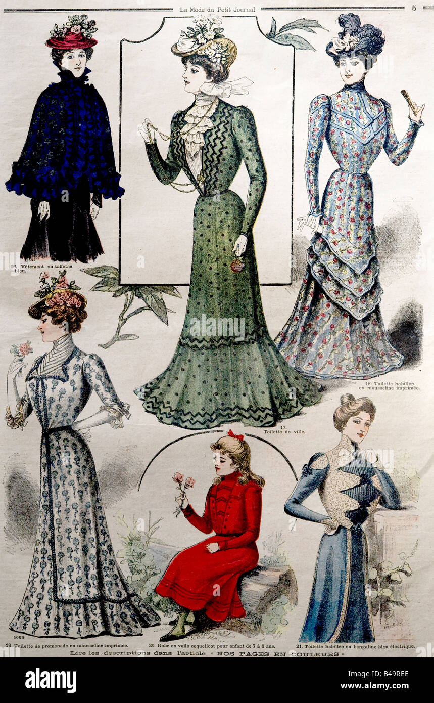 1890s Fashion Stockfotos und -bilder Kaufen - Alamy