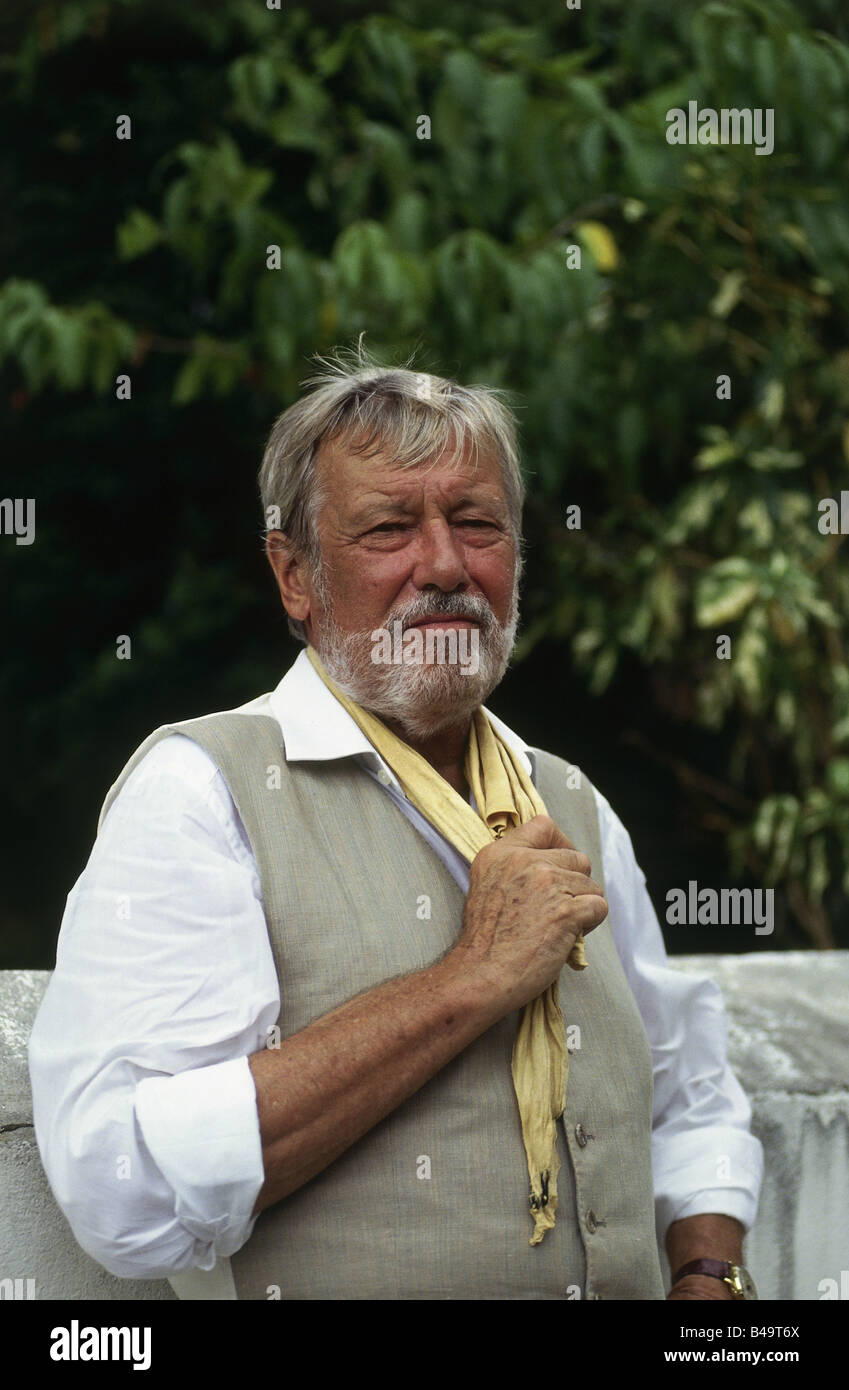 Schönherr, Dietmar, 17.5.1926 - 18.7.2014, österreichischer Schauspieler, halbe Länge, Charlotte Amalie, Jungferninseln, 1980er Jahre, Stockfoto