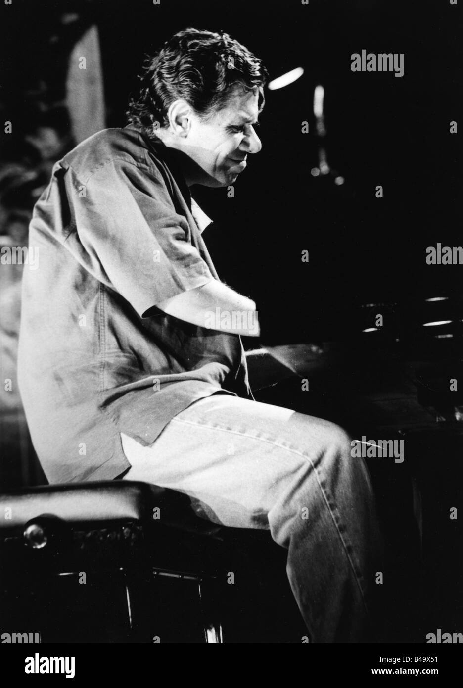 Corea, Chick (Geburtsname Amando Anthony Corea), * 12.6.1941, US-amerikanischer Musiker (Jazz), halbe Länge, Klavierspiel, Live-Performance, Montreux Jazz Festival, Juli 1997, Stockfoto