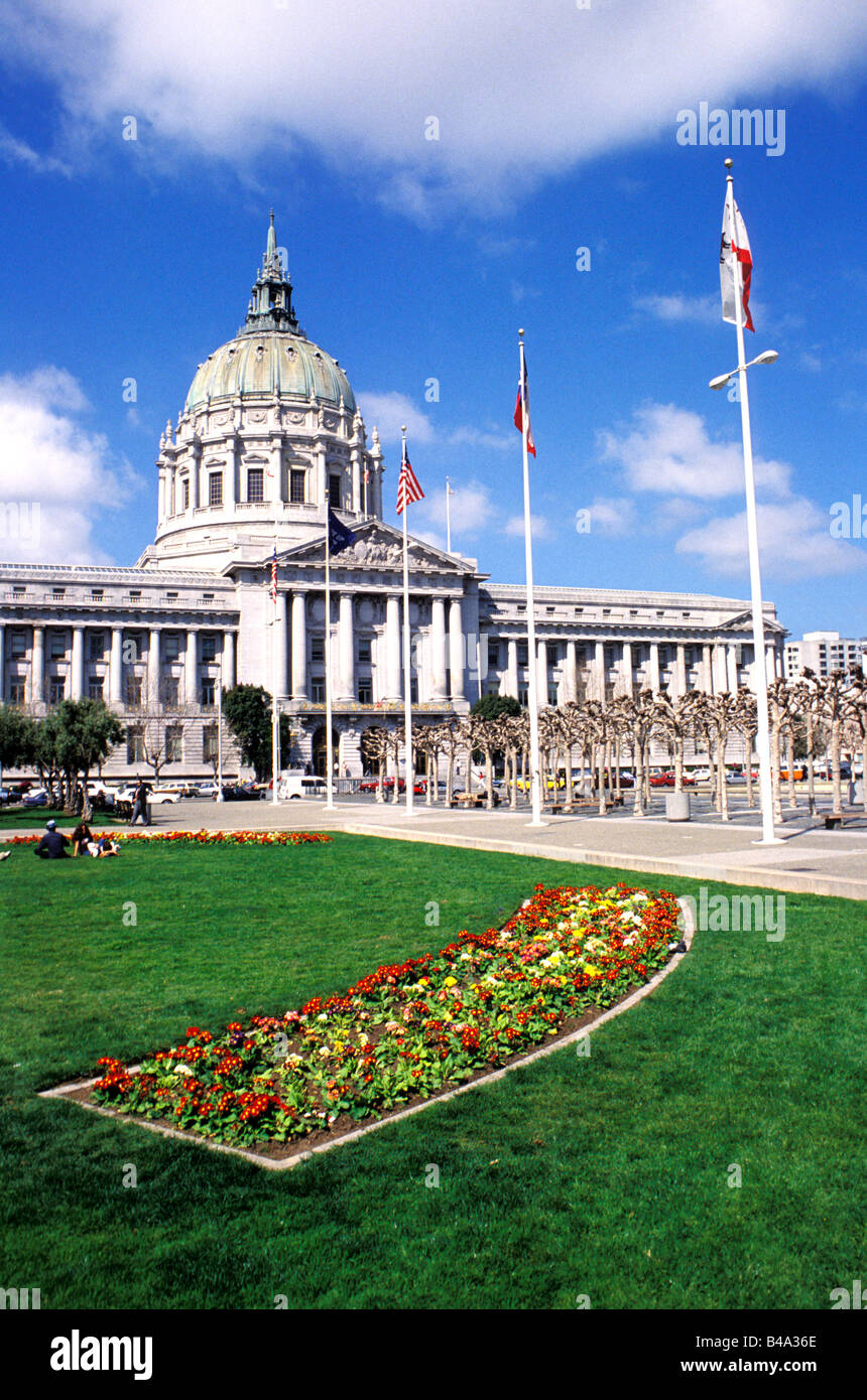 Kalifornien San Francisco City Hall an der Civic Center Plaza Foto 7 casanf354 Foto Lee Foster 2008 Stockfoto