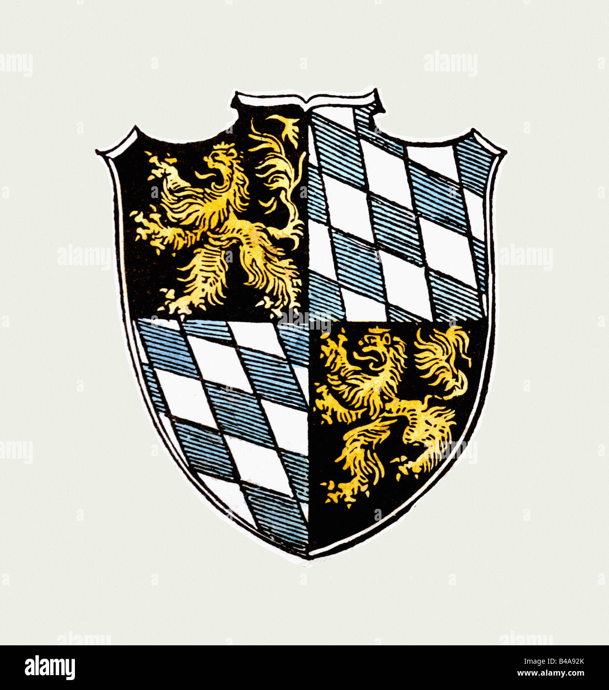 Heraldik, Wappen, Deutschland, Königreich Bayern, Mitte des 14. Jahrhunderts bis 1623 ...