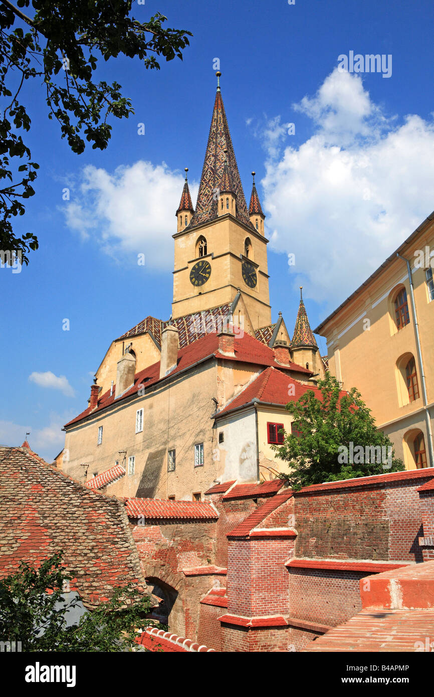 Rumänien, Transsilvanien, Sibiu, Altstadt, evangelische Kathedrale Stockfoto