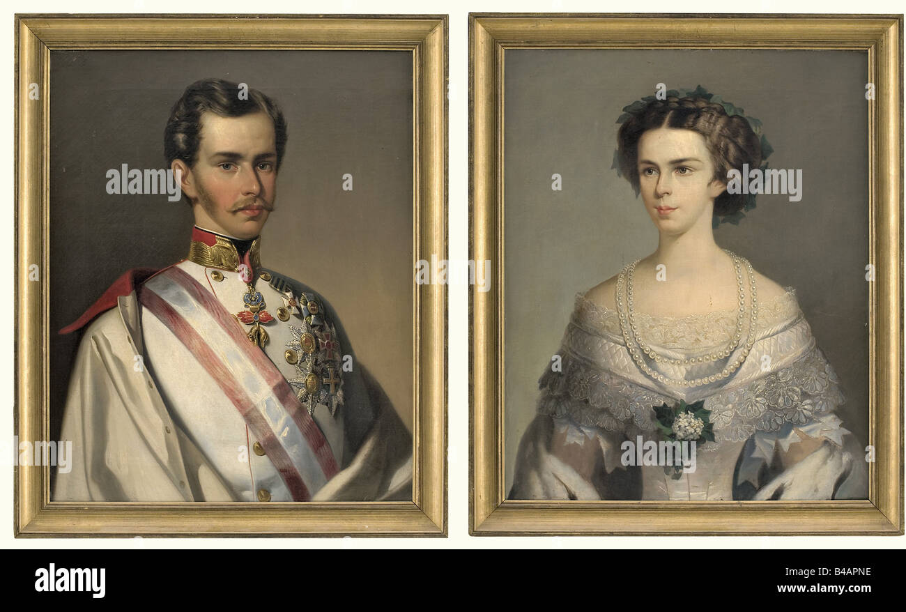 Kaiser franz joseph und kaiserin elisabeth von österreich Fotos und