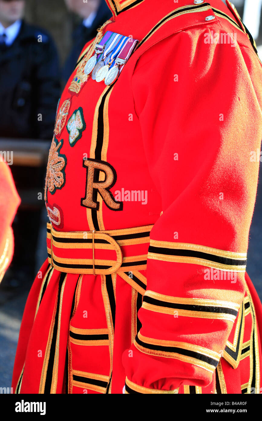 Beefeater zeremoniellen Kleid Tower Of London Stockfoto