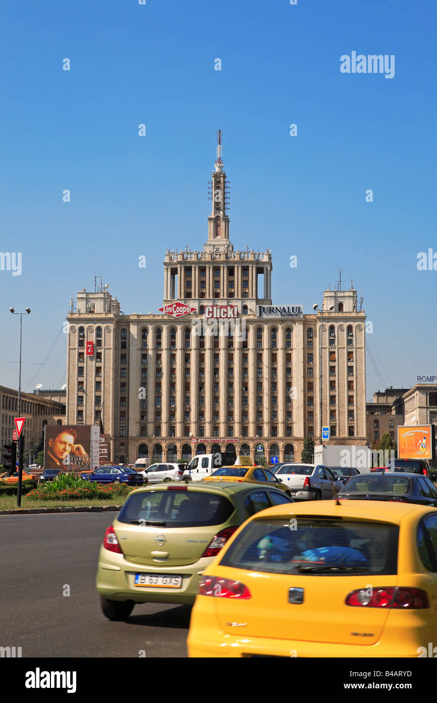 Bukarest, Haus der freien Presse Stockfoto