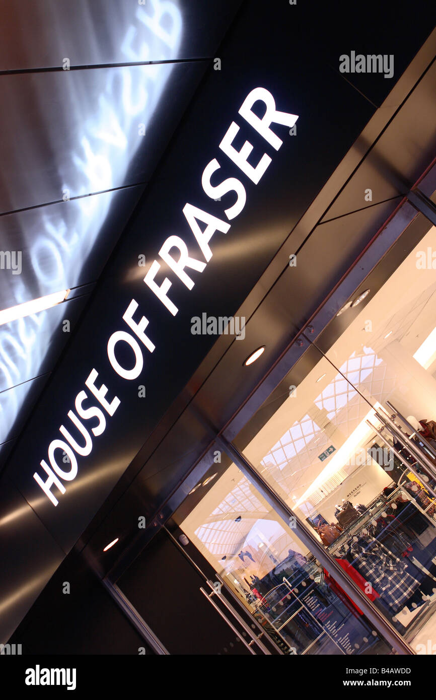 House of Fraser Kaufhaus Shop Eingang Stockfoto