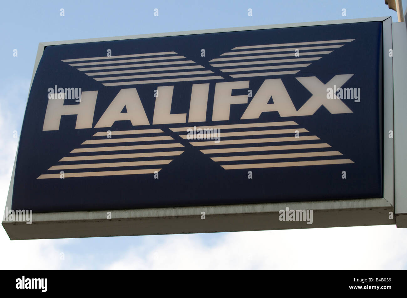 Halifax Bank Zeichen Stockfoto