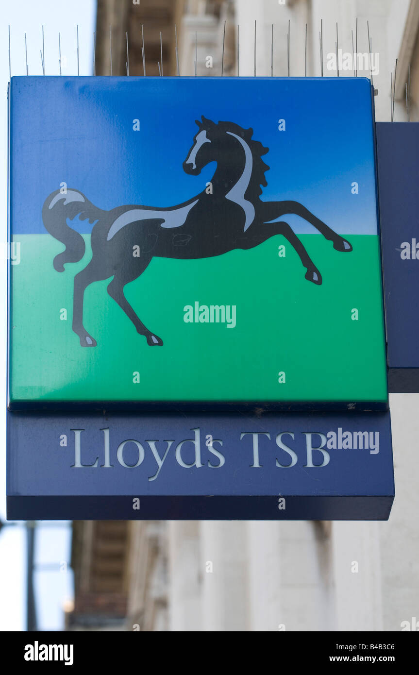 Lloyds TSB Zeichen Stockfoto