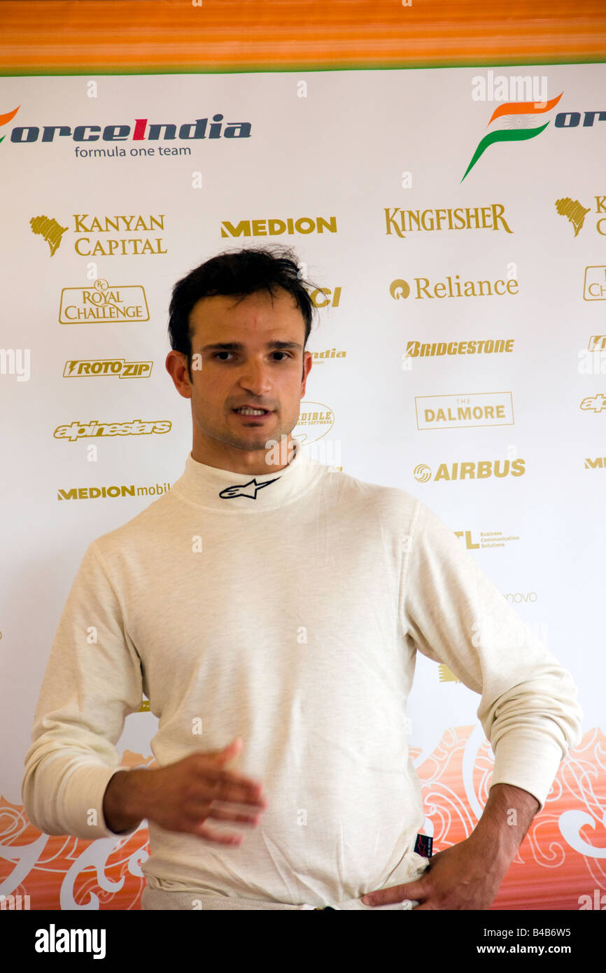 Vitantonio Liuzzi Force-India-interview Stockfoto